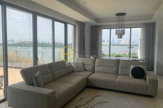 DI 6 Enjoy the airy riverside view with this luxury furnished apartment in Diamond Island
